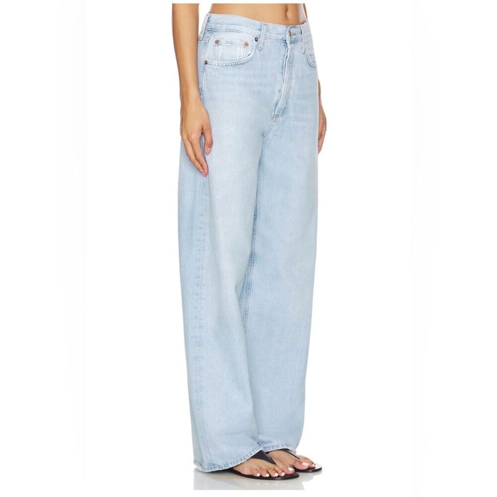 NWT AGOLDE Low Slung Baggy Jeans in “Fragment” light wash - Picture 5 of 11